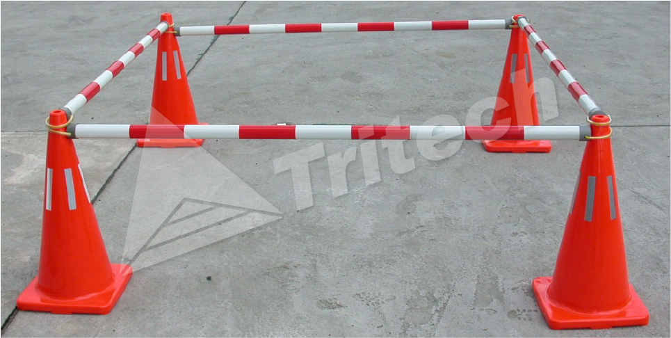 Retractable Cone Pole Application