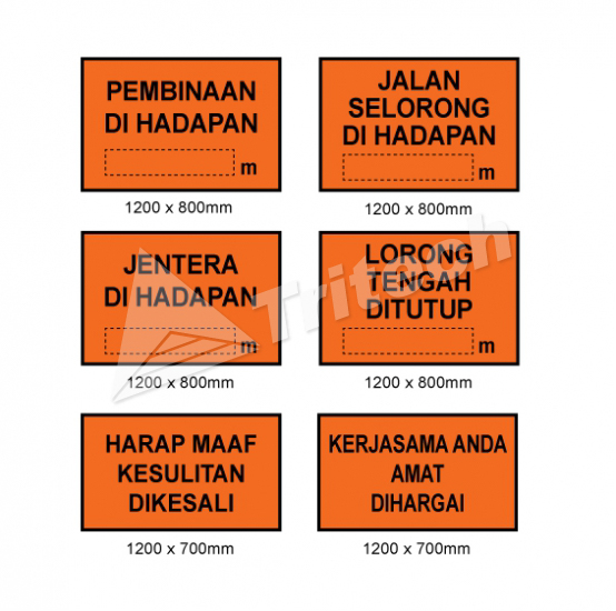 Temporary Construction Signs List 1